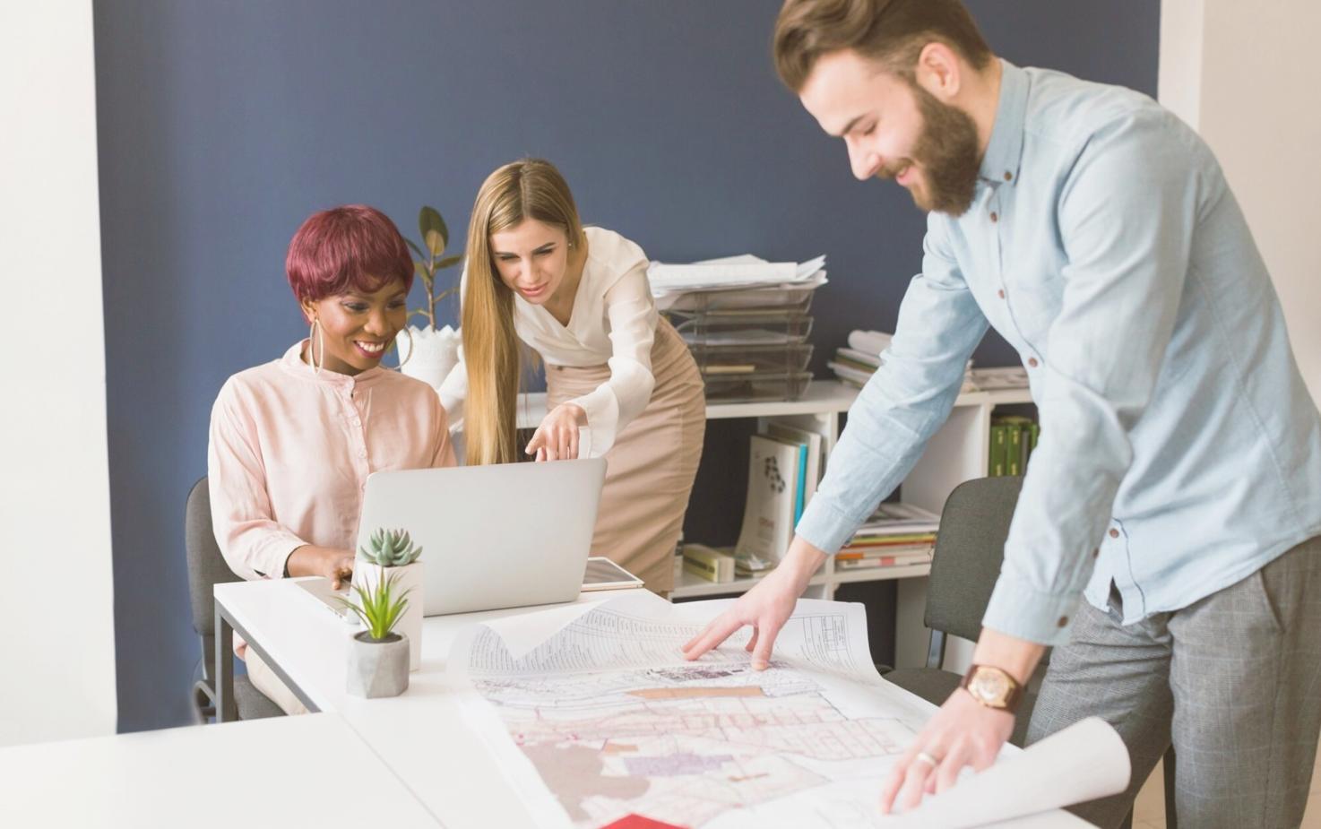 Organized financial workspace with audit preparation materials